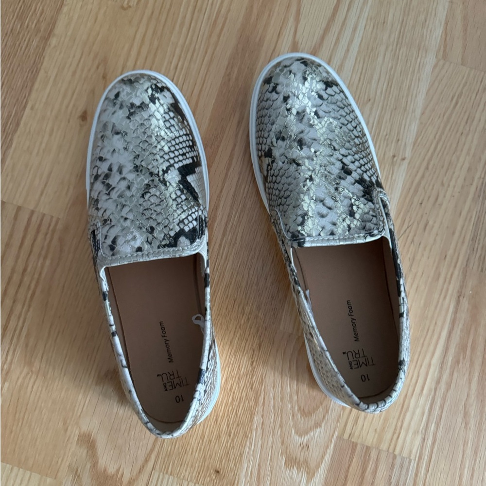 Snake skin sneakers